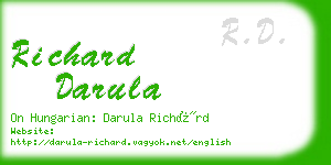 richard darula business card